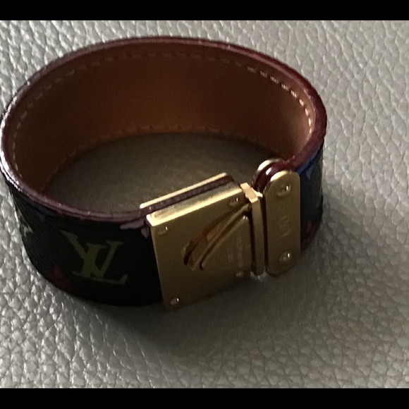 RARE LOUIS VUITTON LEATHER BRACELET SIZE S - Picture 10 of 13